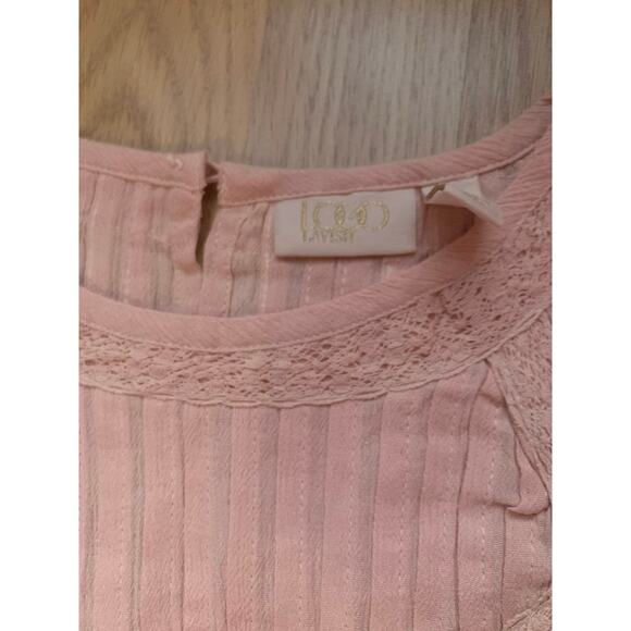 Logo Lavish women’s blouse, peach size medium NWT - Picture 2 of 6